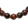 Rose Ion Plated Stainless Steel and Red Tiger Eye Bead Bolo Bracelet