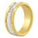 Tungsten Comfort™ 1/10CTW Diamond Tungsten Yellow Ion Plated Band