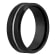 Tungsten Comfort™ Tungsten 8MM Black with White Ion Plated Grooved Band