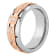 Tungsten Comfort™ 1/5CTW Diamond Tungsten 8MM Rose Ion Plated Brick Edge Band