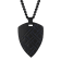 Stainless Steel Shield Pendant with Black and Blue Finish