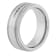 0.25CTW Lab-Grown Diamond Tungsten and Stainless Steel 8MM Band