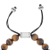 Yellow Tiger Eye and Stainless Steel Bolo Bracelet
