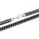 Stainless Steel Black Ion Plated Franco Chain Necklace & Bracelet Set