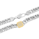 1/2CTW Diamond Stainless Steel 20 Inch Curb Link Chain Necklace