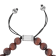 Red Tiger Eye and Stainless Steel Bolo Bracelet