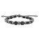 Stainless Steel Hematite Two-Tone Bead Bracelet