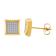 1/4CTW DIAMOND & YELLOW IP STAINLESS STEEL EARRINGS