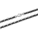 Stainless Steel Black & White Ion Plated Chain Necklace and Bracelet Set