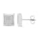 1/4CTW DIAMOND & STAINLESS STEEL EARRINGS