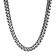 Stainless Steel Black Ion Plated Franco Chain Necklace & Bracelet Set