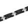 1/8CTW Diamond Two Tone Tungsten and Stainless Steel Link Bracelet