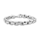 Stainless Steel Beveled Box Link Bracelet
