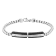 Stainless Steel Black Ion Plated Thin ID Bracelet