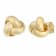 14k Yellow Gold Love Knot Earrings | Minimalist Jewelry