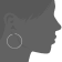 14k White Gold 2x50 mm Hoop Earrings | Classic Jewelry for Women