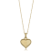 14k Yellow Gold Puffed Heart Pendant on Rope Chain Necklace (16 or 18 inches)