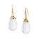 SYNA Mogul Moon Quartz and Diamond Drop Earrings
