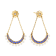 SYNA Mogul Pearl, Diamond and Blue Sapphire Earrings