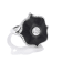 Diamond & Black Ceramic Ring