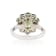 Platinum Green Sapphire Ring