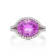Pink Sapphire & Diamond Ring