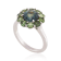 Platinum Green Sapphire Ring