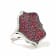 Ruby & Diamond Lotus Pave Ring
