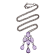 Purple Sapphire & Diamond Pendant