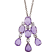 Purple Sapphire & Diamond Pendant