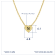 J'ADMIRE 14K Yellow Gold Over Sterling Silver Simple Initial Pendant Necklace