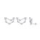J'ADMIRE Rhodium Over Sterling Silver Dainty Zodiac Capricorn Stud Earrings
