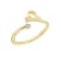 J'ADMIRE 14K Yellow Gold Over Sterling Silver Libra Horoscope Ring