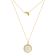 J'ADMIRE Mother of Pearl 14K Yellow Gold Over Sterling Silver Capricorn
Zodiac Necklace