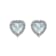 J'ADMIRE Heart Shaped Birthstone Stud Earrings