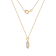 LUXGEM 14K Yellow Gold Round Halo Pendant Necklace | 1 Carat Cubic Zirconia
