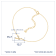 J'ADMIRE 14K Gold Over Sterling Silver Zodiac Anklet for Women