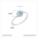 J'ADMIRE Platinum 950 Over Sterling Silver Mercury Ring