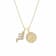 J'ADMIRE 14K Yellow Gold Over Sterling Silver Scorpio Zodiac Pendant Set Necklace