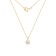 LUXGEM 10K Solid Gold Solitaire June Birthstone Necklace for Women, 0.25
Carat Gemstone Simulant CZ