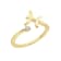 J'ADMIRE 14K Yellow Gold Over Sterling Silver Pisces Horoscope Ring