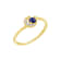 J'ADMIRE 14K Yellow Gold Over Sterling Silver Neptune Ring