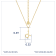 J'ADMIRE 14K Yellow Gold Over Sterling Silver Taurus Zodiac Pendant Necklace