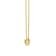 J'ADMIRE 14K Yellow Gold Over Sterling Silver Simple Initial Pendant Necklace