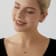 LUXGEM 10K Solid Gold Solitaire September Birthstone Necklace, 0.25
Carat Gemstone Simulant CZ