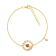 J'ADMIRE 14K Yellow Gold Over Sterling Silver Sun Bracelet