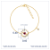 J'ADMIRE 14K Yellow Gold Over Sterling Silver Saturn Bracelet