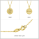 J'ADMIRE 14K Yellow Gold Over Sterling Silver Pisces Zodiac Stars
Pendant Necklace