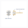 LUXGEM 10K Yellow Gold Oval Cut Solitaire Studs | 1 carat Cubic Zirconia