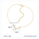 J'ADMIRE 14K Gold Over Sterling Silver Zodiac Anklet for Women